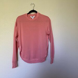 Joylab Coral Cozy Curved Hem Sweatshirt Size XS